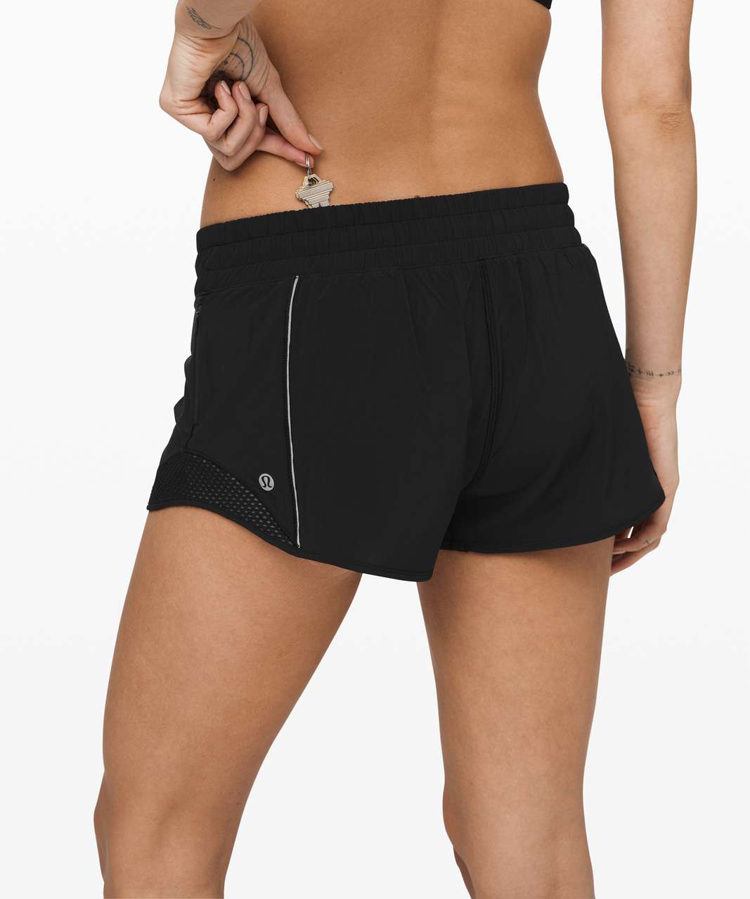 Lululemon Hotty Hot Short (Reflective) *2.5" - Black