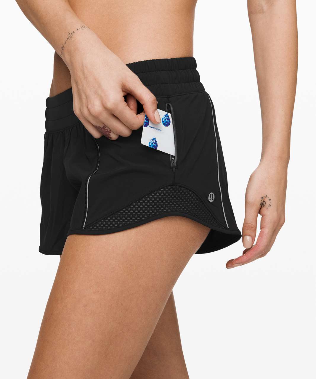 Lululemon Hotty Hot Short (Reflective) *2.5" - Black