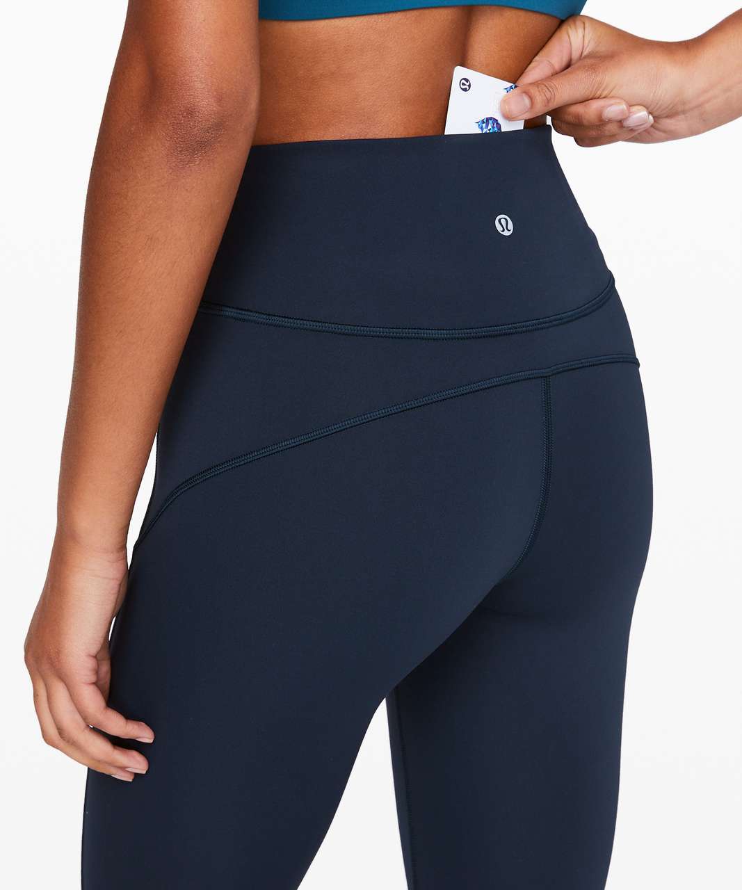 LuLuLemon Women's 2 In Movement 7/8 Tight Everlux Leggings Navy Blue 26  Inseam