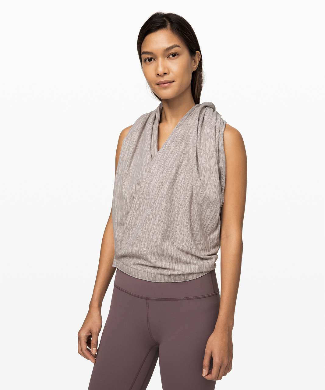 Lululemon Vinyasa Scarf *Rulu - Aqueous Ikat Jacquard Light Chrome Dark Chrome