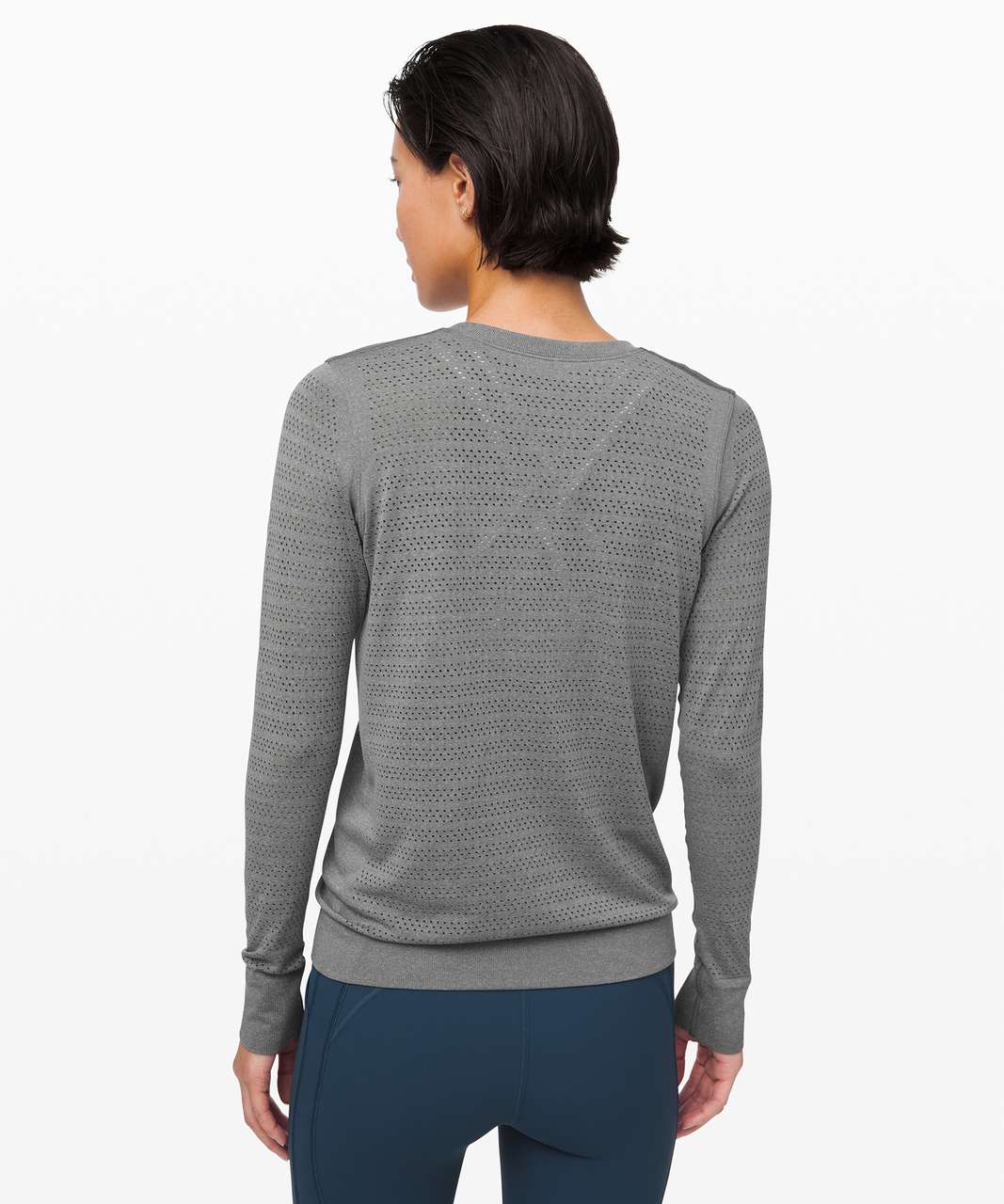 Lululemon Breeze By Long Sleeve *Squad - Slate / White