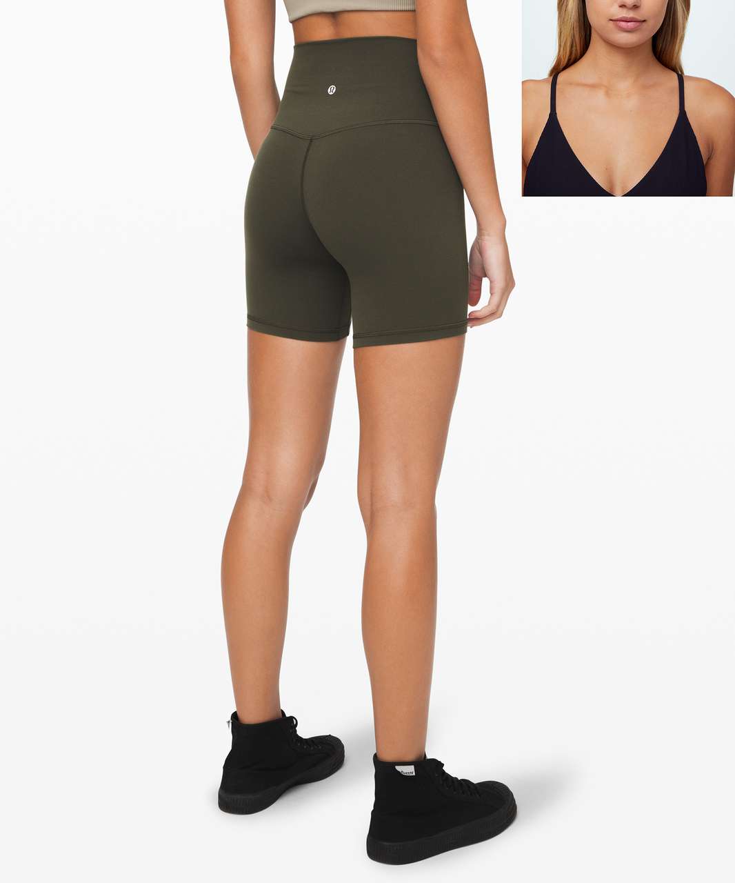 Lululemon Align Short *6 - Dark Olive - lulu fanatics