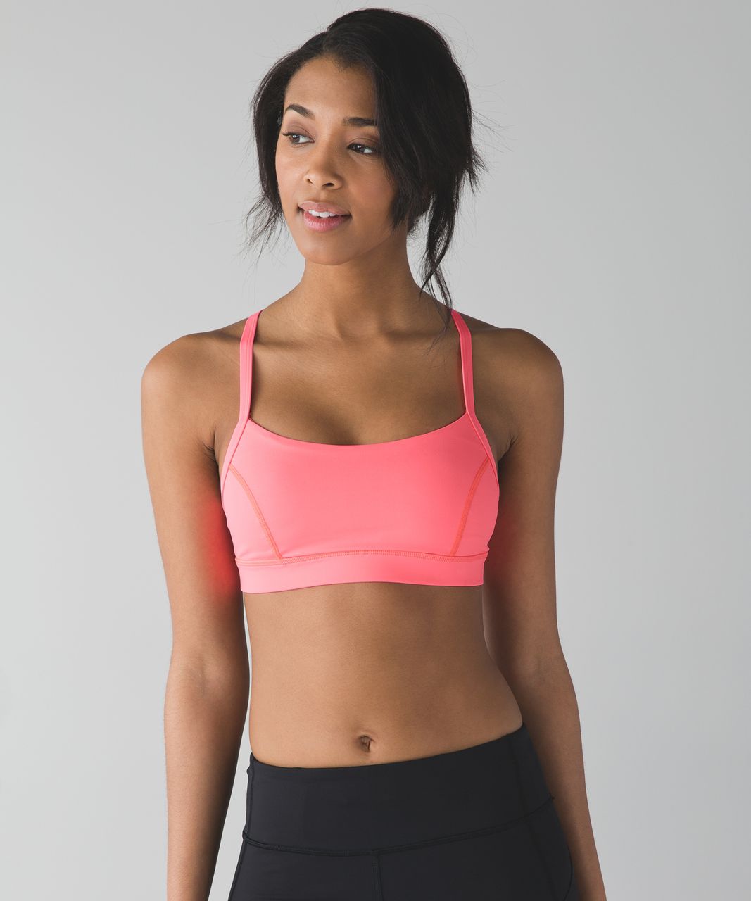 Lululemon Rise and Run Bra - Flash Light