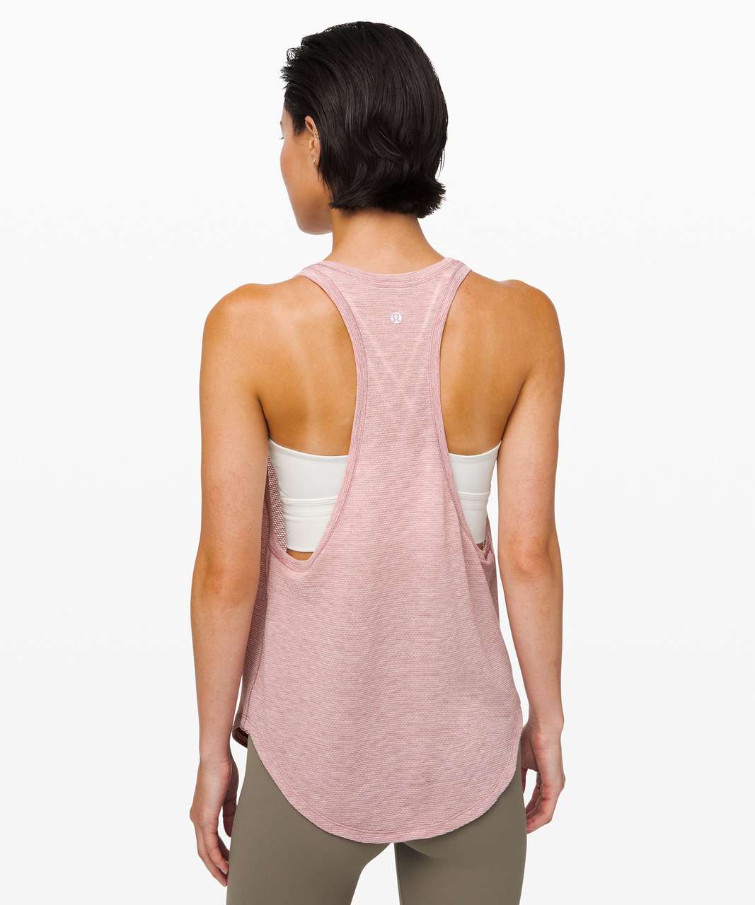 Lululemon Plank To Pike Tank - Heathered Vintage Mauve