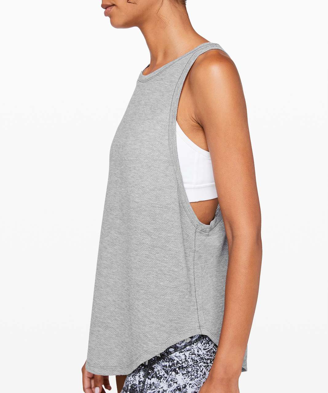 Lululemon Plank To Pike Tank - Heathered Black