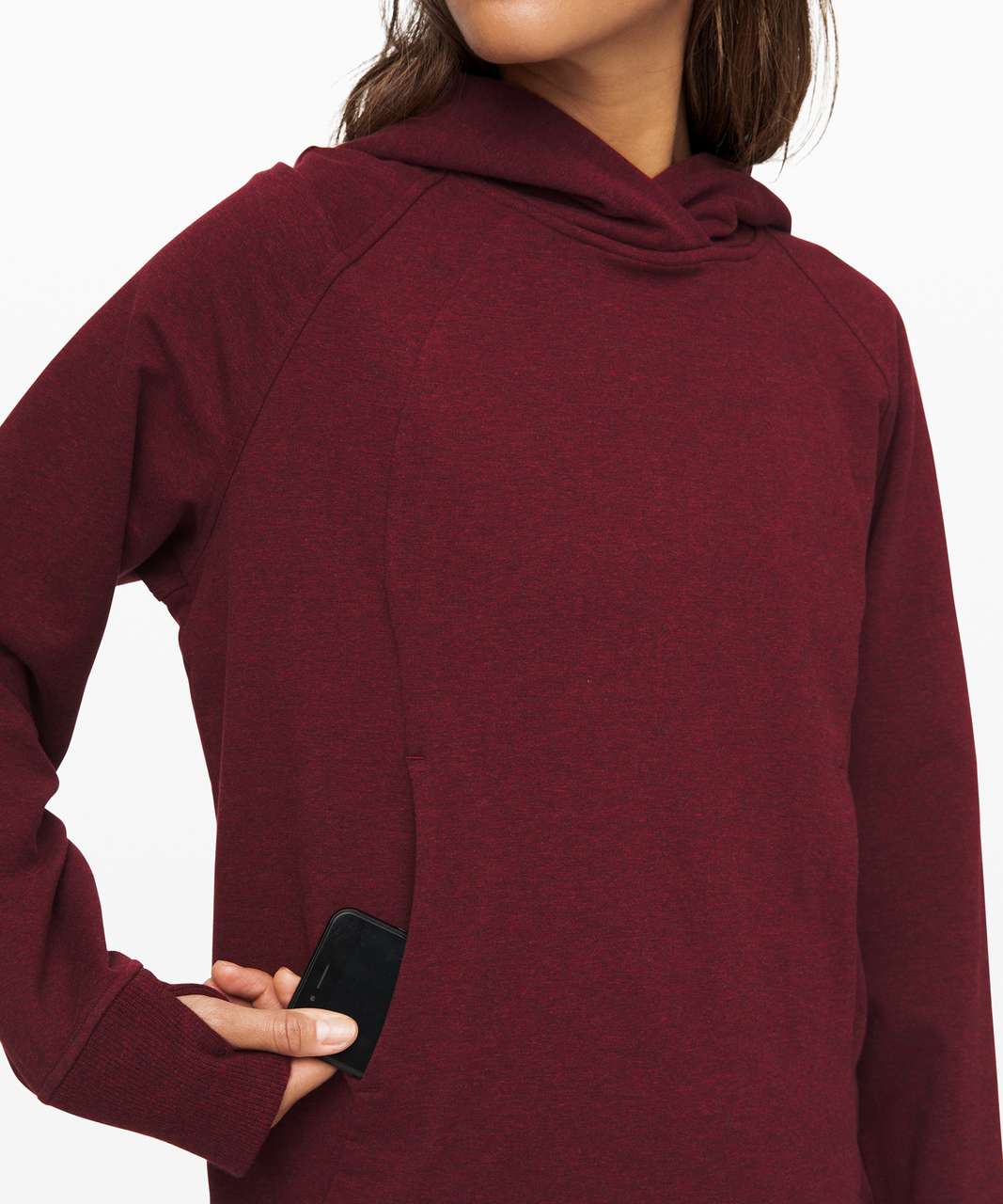 Lululemon Scuba Pullover - Heathered Deep Rouge