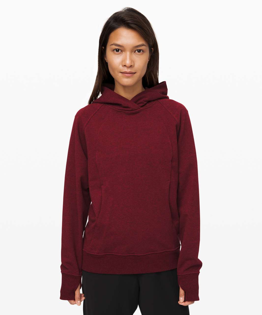 Lululemon Scuba Pullover - Heathered Deep Rouge - lulu fanatics