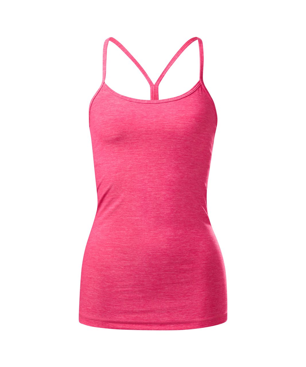 Lululemon Power Y Tank (Luon) - Heathered Neon Pink