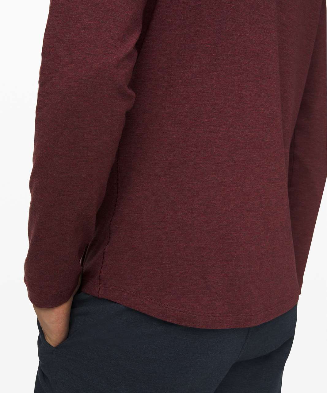 Lululemon 5 Year Basic Long Sleeve - Heathered Bordeaux Drama