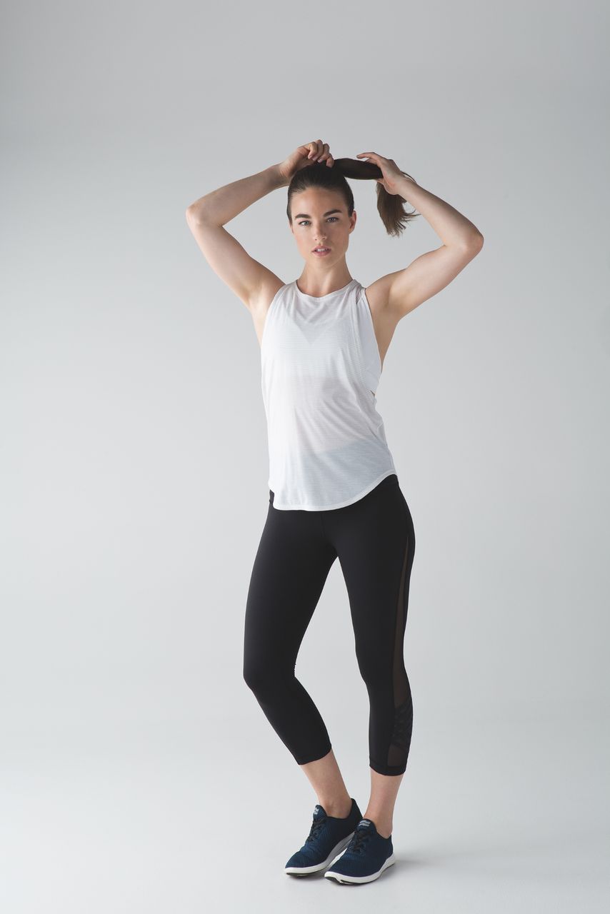 Lululemon Sweat Date Tank - Heathered White