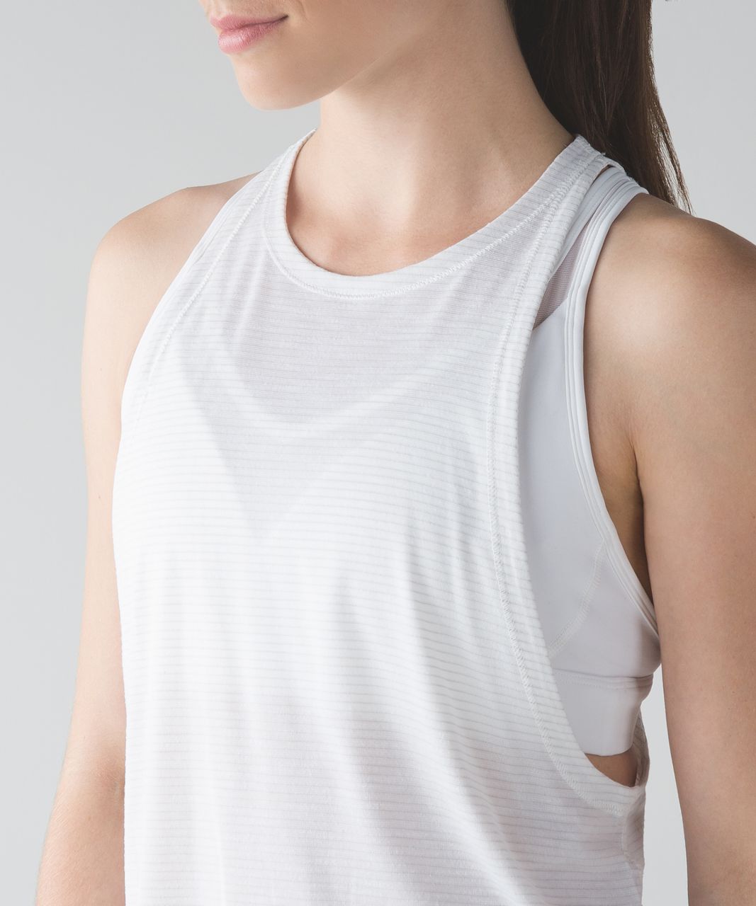 Lululemon Sweat Date Tank - Heathered White