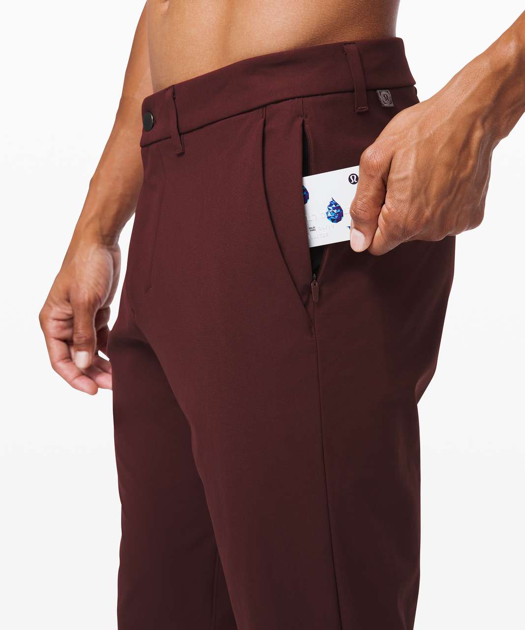 Lululemon Commission Pant Slim *Warpstreme 37" - Maroon