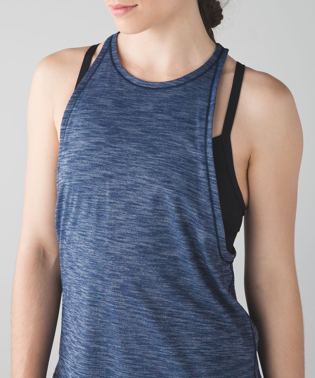 Lululemon Sweat Date Tank - Heathered Deep Navy - lulu fanatics