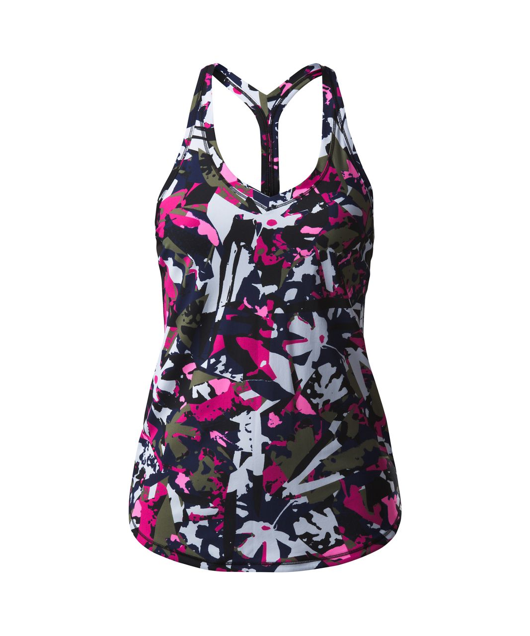 Lululemon Fast Lane Singlet - Pop Cut Boom Juice Multi / Black