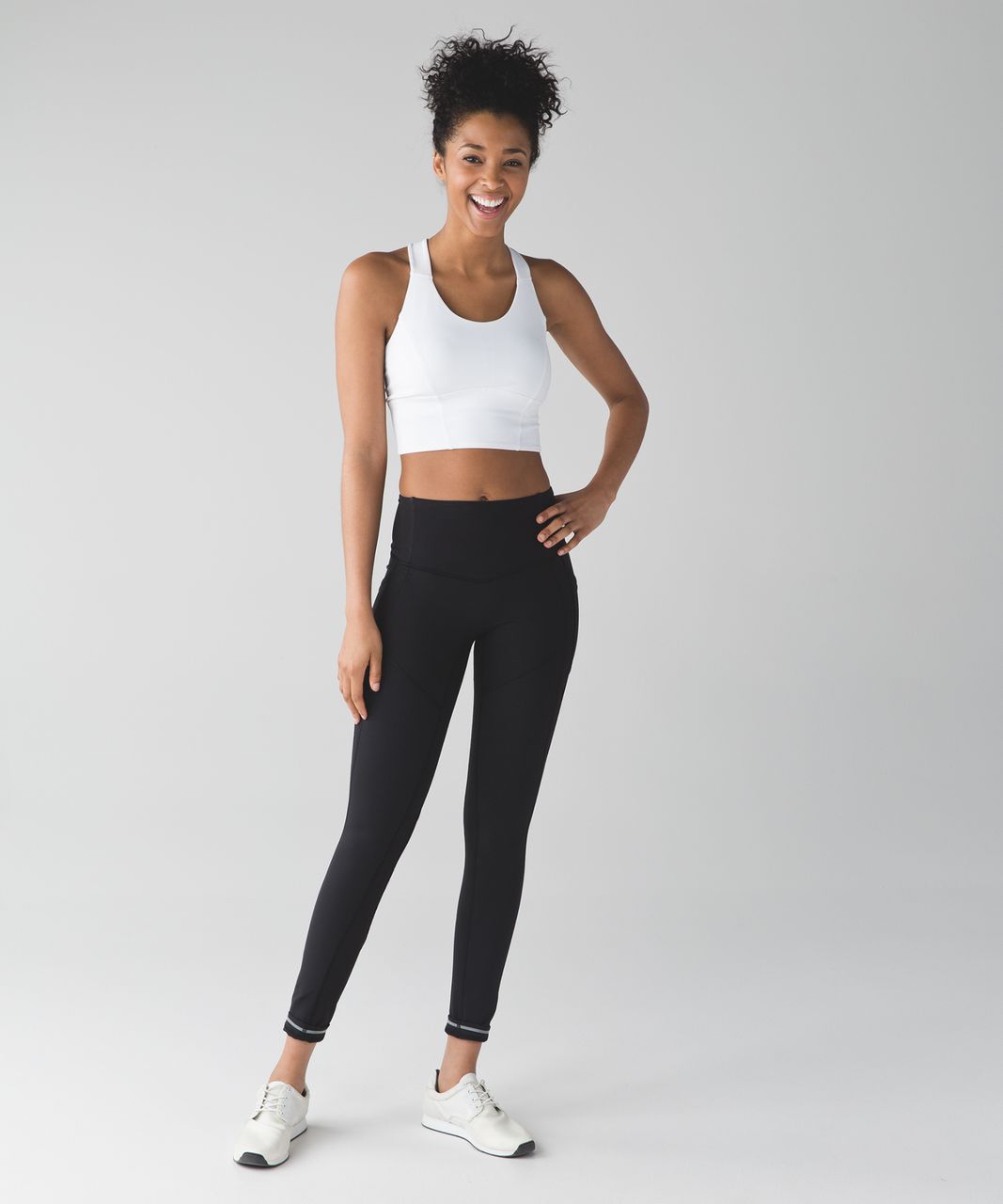 Lululemon Beat The Heat Bra - White - lulu fanatics