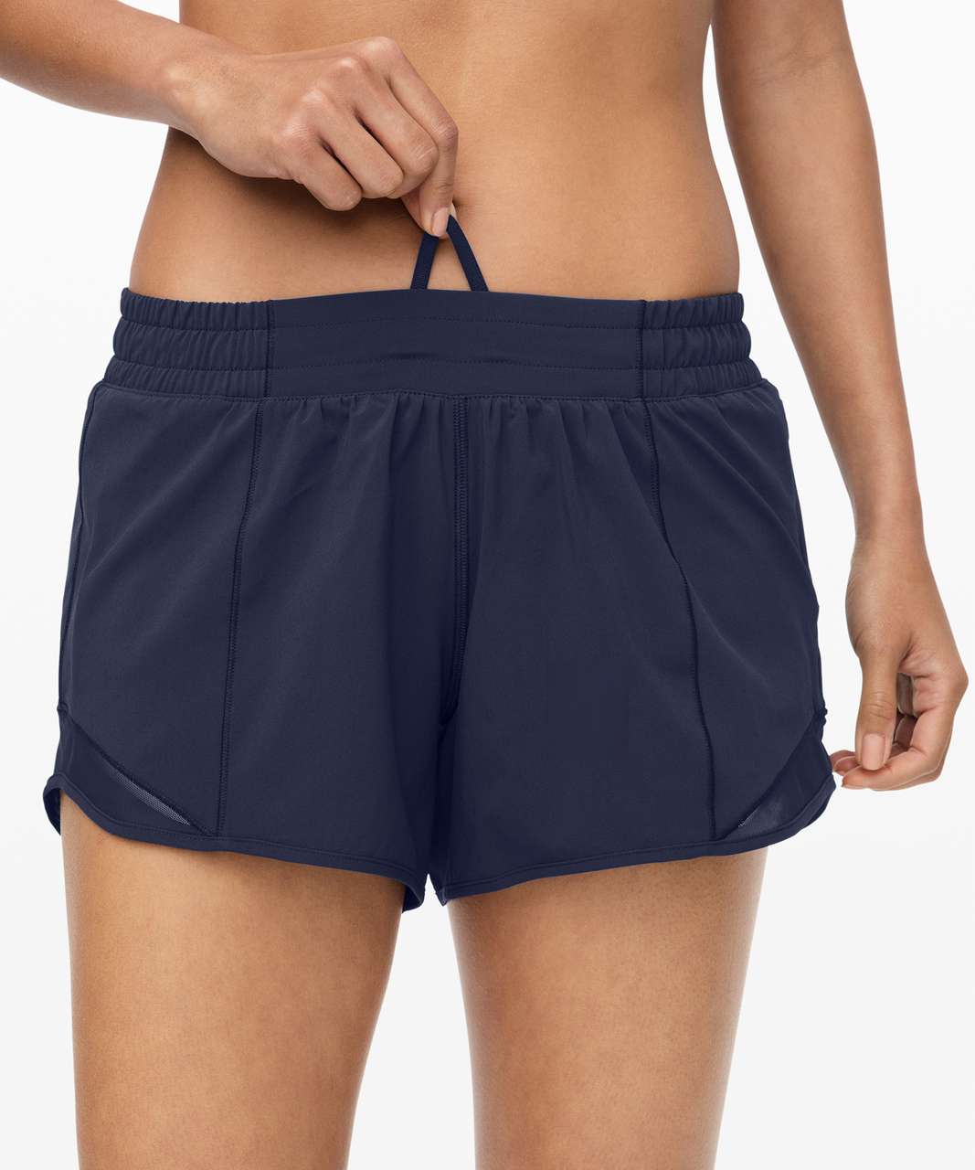 Lululemon Hotty Hot Short II *2.5 - Hype Stripe Raceway Grey White /  Raceway Grey - lulu fanatics