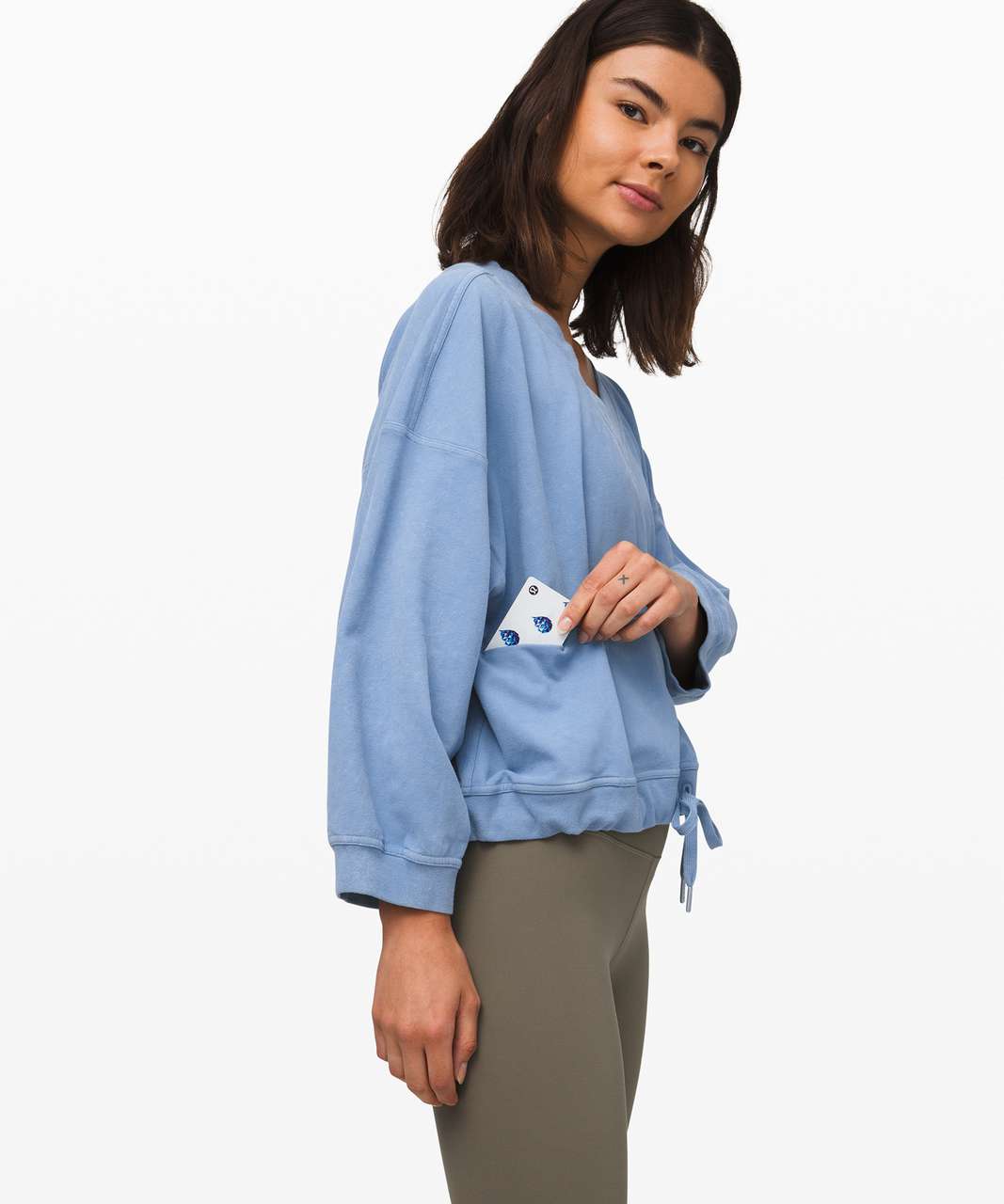 Lululemon Dare the Day Pullover - Washed Tempest Blue