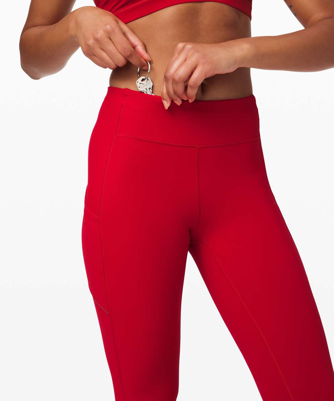 Lululemon Speed Up Crop *21" - Dark Red