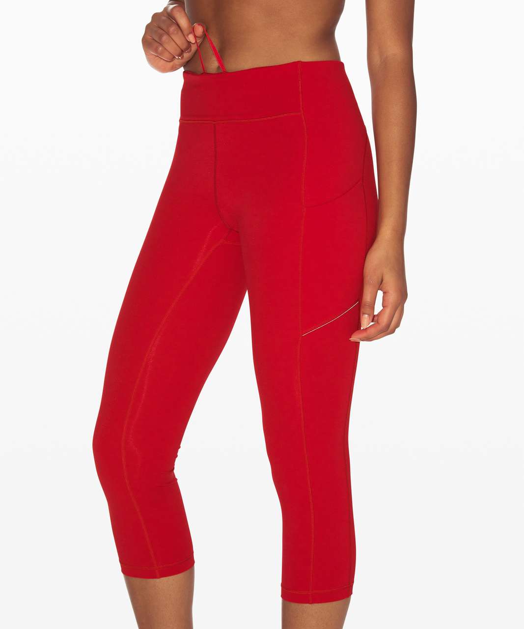 Lululemon Speed Up Crop *21" - Dark Red