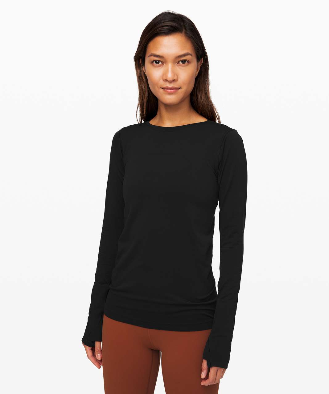 Lululemon Swiftly Speed Long Sleeve *Flow - Black / Black