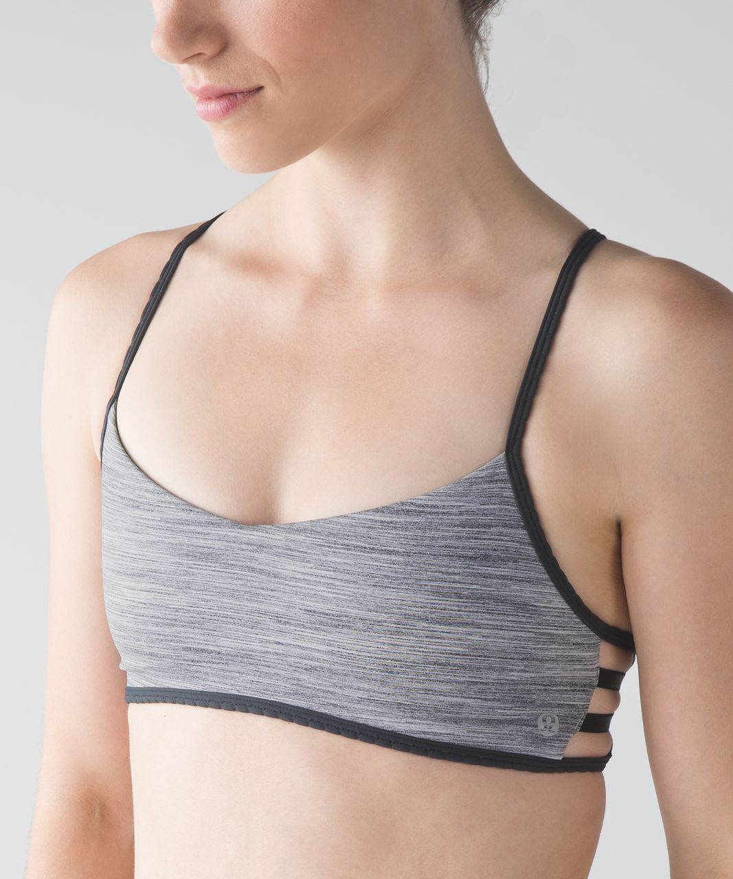 Lululemon Hot Spell Bra - Space Dye Camo Seal Grey Deep Coal / Deep Coal