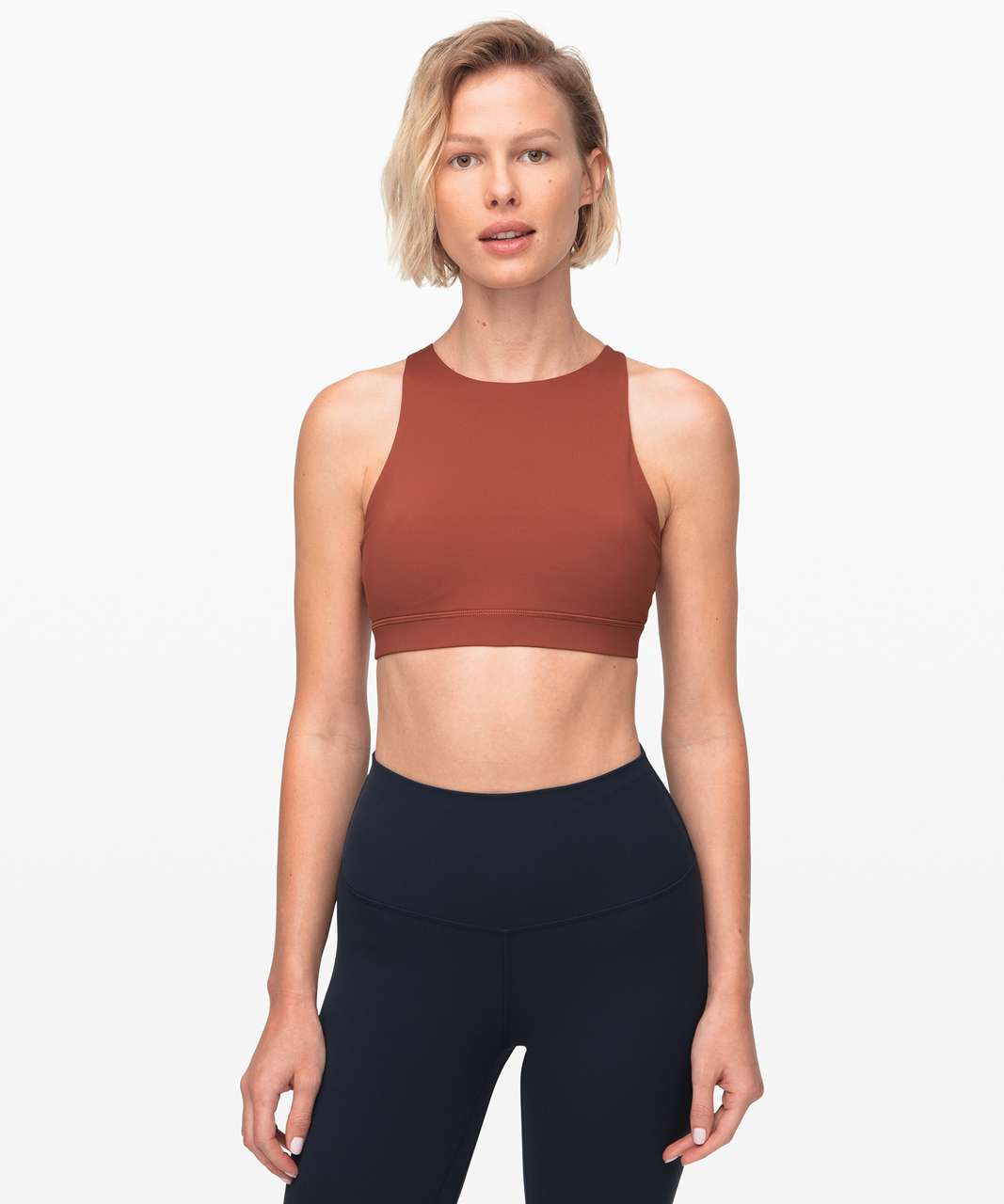 Lululemon Energy Bra *High Neck - Rustic Clay