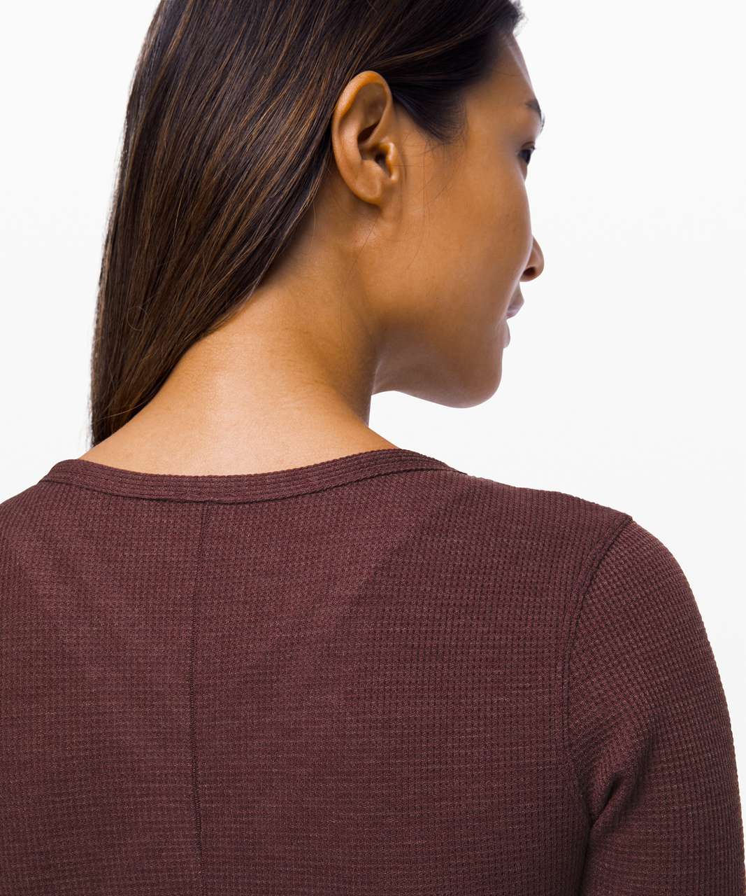 Lululemon Close Call Henley Long Sleeve - Heathered Arctic Plum