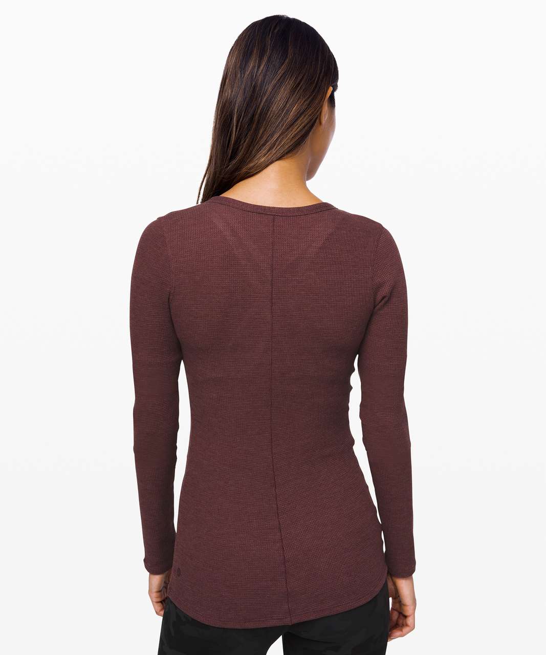 Lululemon Close Call Henley Long Sleeve - Heathered Arctic Plum