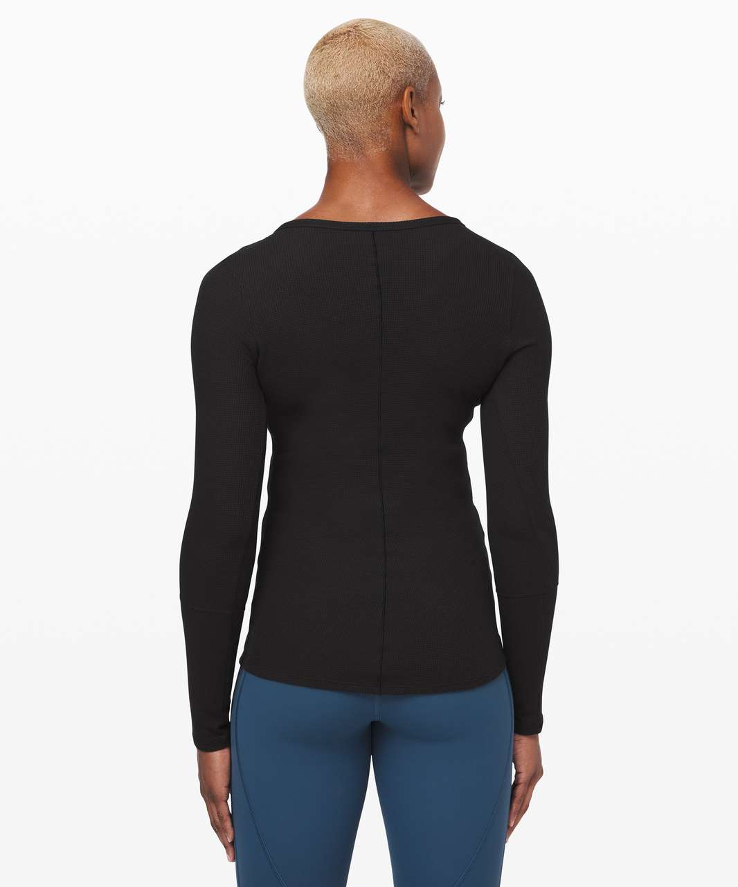 Lululemon Close Call Henley Long Sleeve - Black