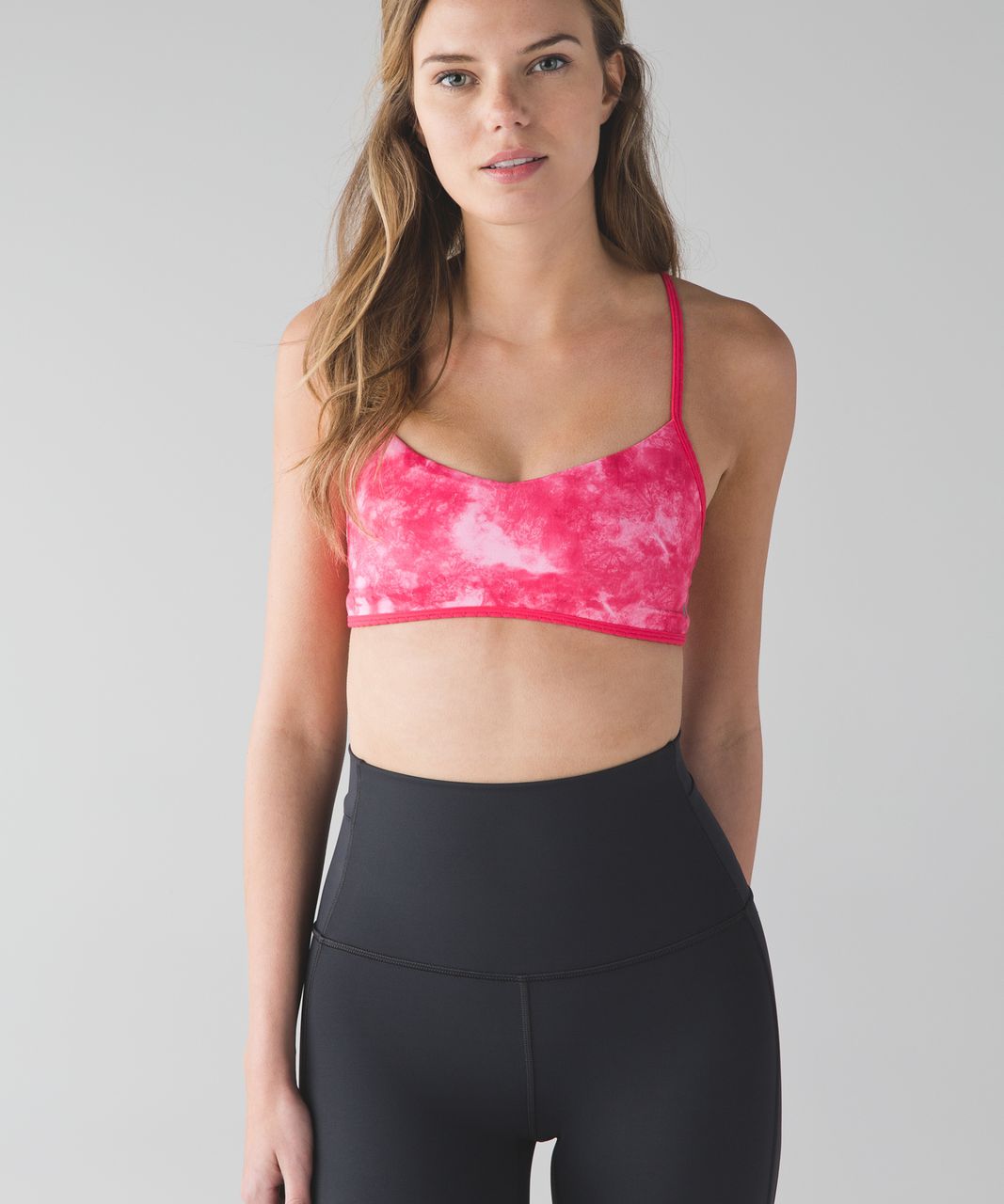 Lululemon Hot Spell Bra - Mini Tidal Trip Boom Juice / Boom Juice