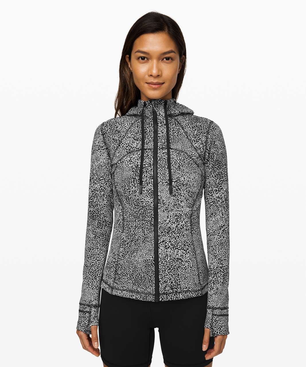 Lululemon Hooded Define Jacket *Nulu - Polar Shift Inverse Alpine White Black