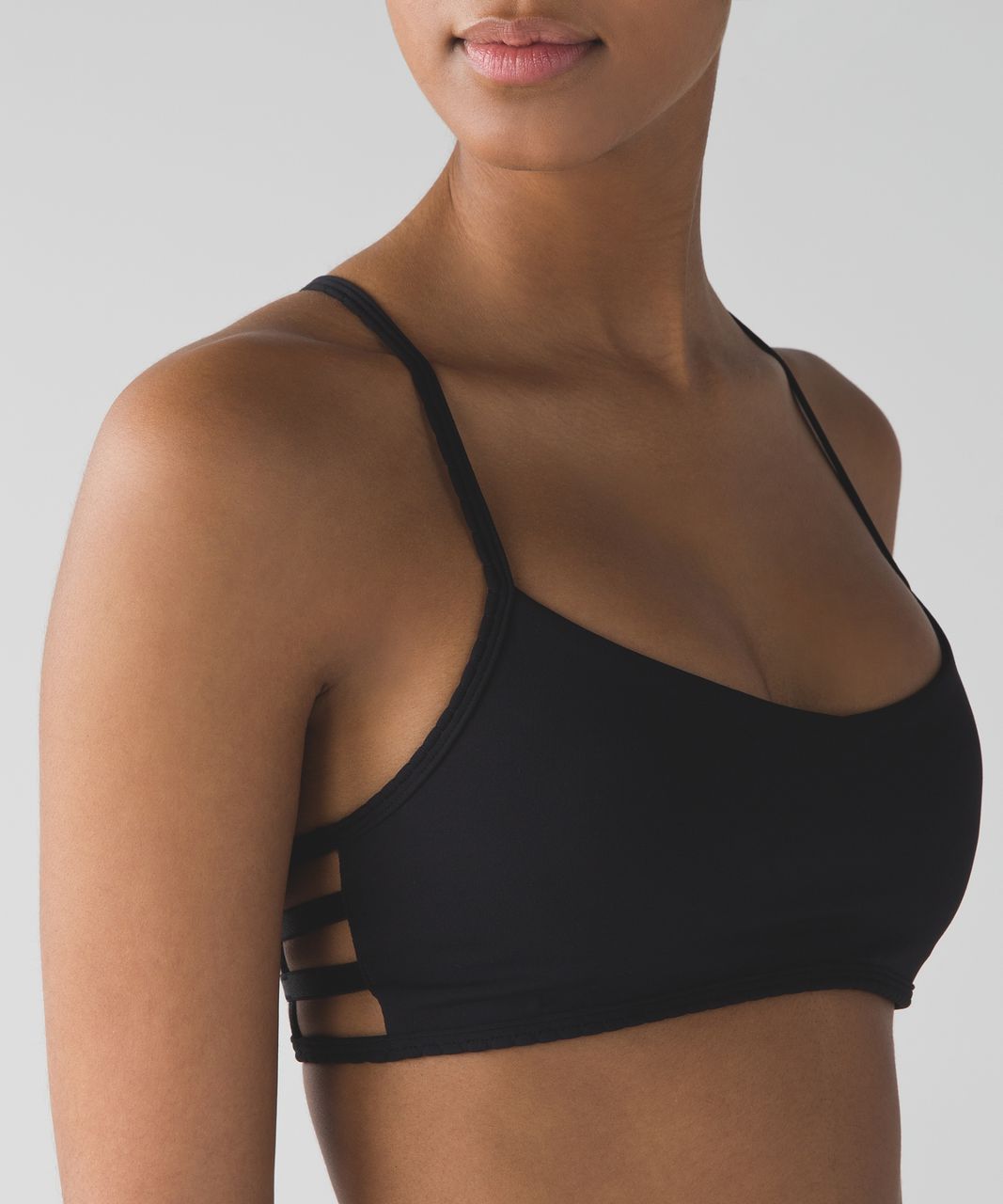 Lululemon Womens Black Sexy Sports Bra Sz 2In Good Condition