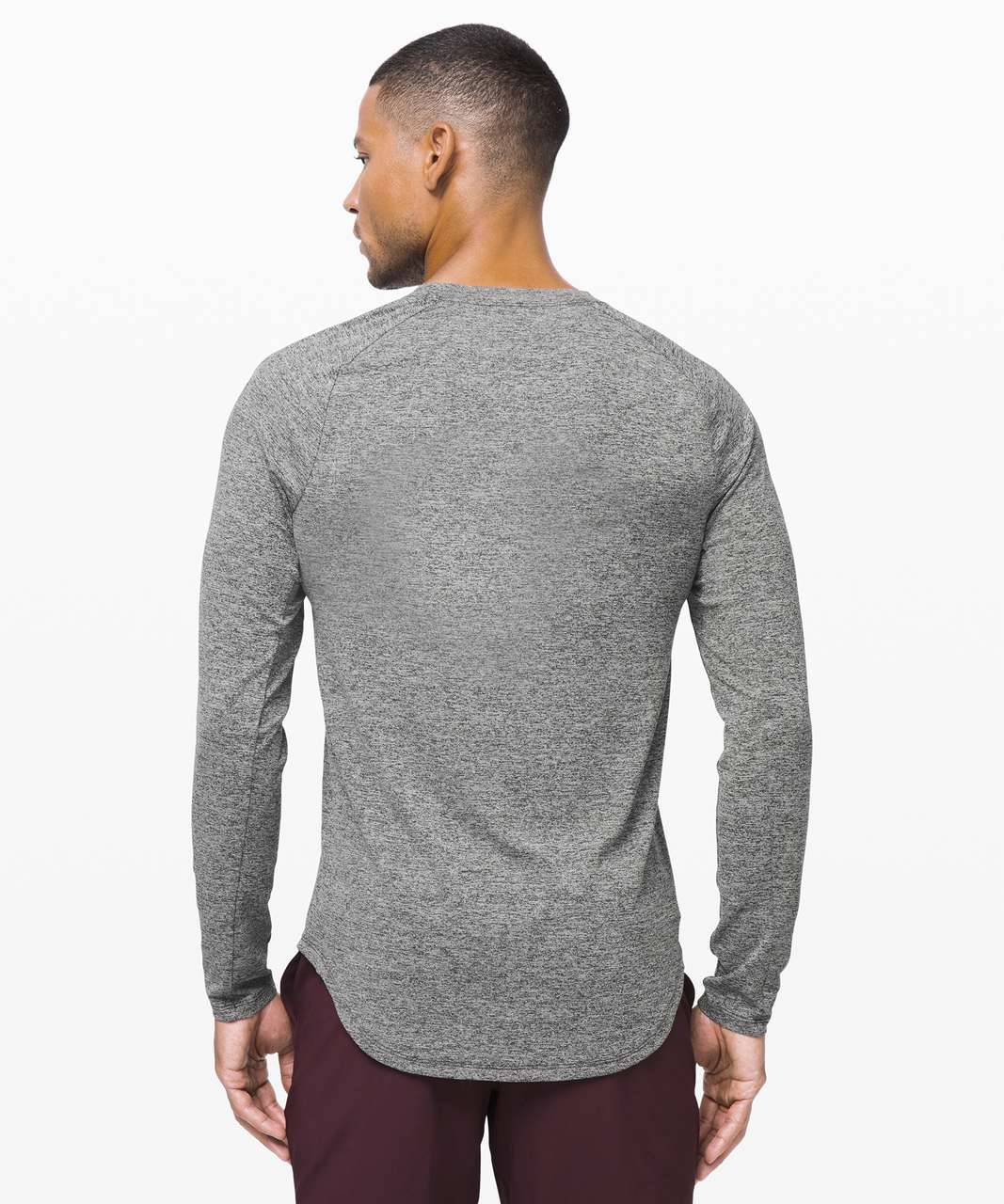 Lululemon Drysense Mesh Long Sleeve - Heathered Black