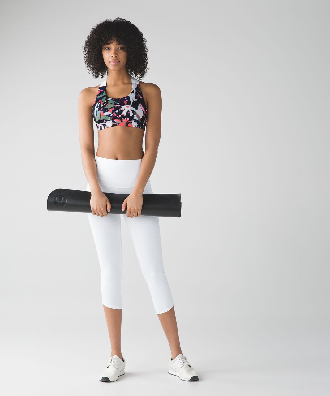 Lululemon All Sport Bra III - Pop Cut Boom Juice Multi / White