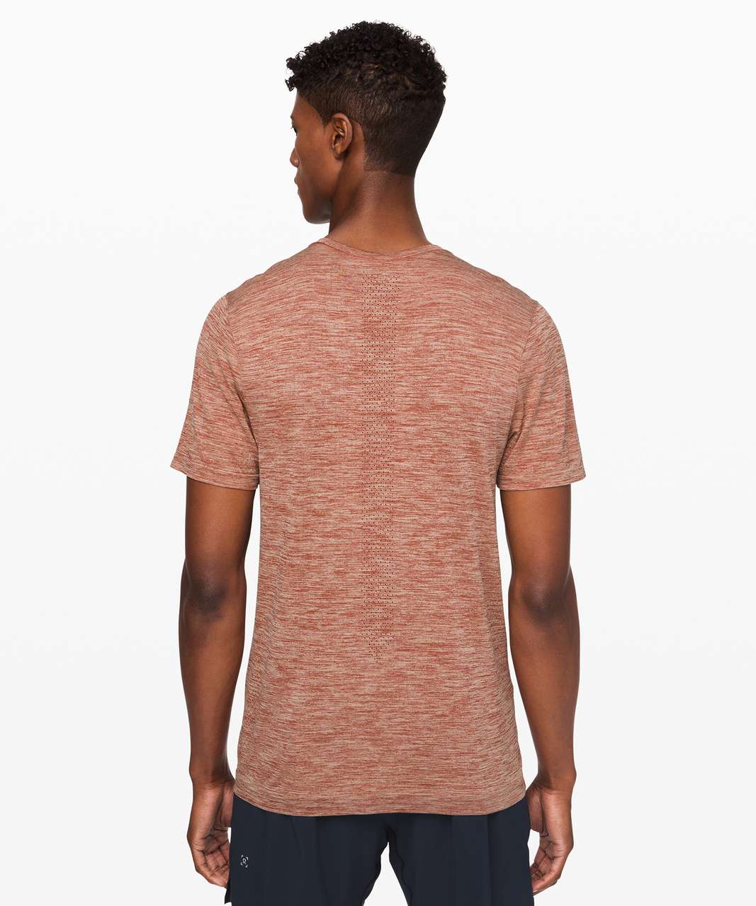 Lululemon Metal Vent Breathe Short Sleeve - Dark Terracotta / Muslin