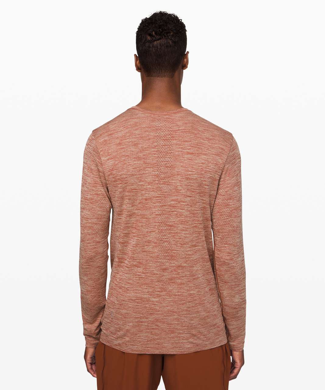 Lululemon Metal Vent Breathe Long Sleeve - Dark Terracotta / Muslin