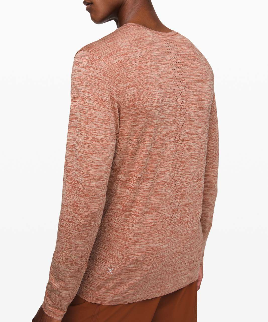 Lululemon Metal Vent Breathe Long Sleeve - Dark Terracotta / Muslin