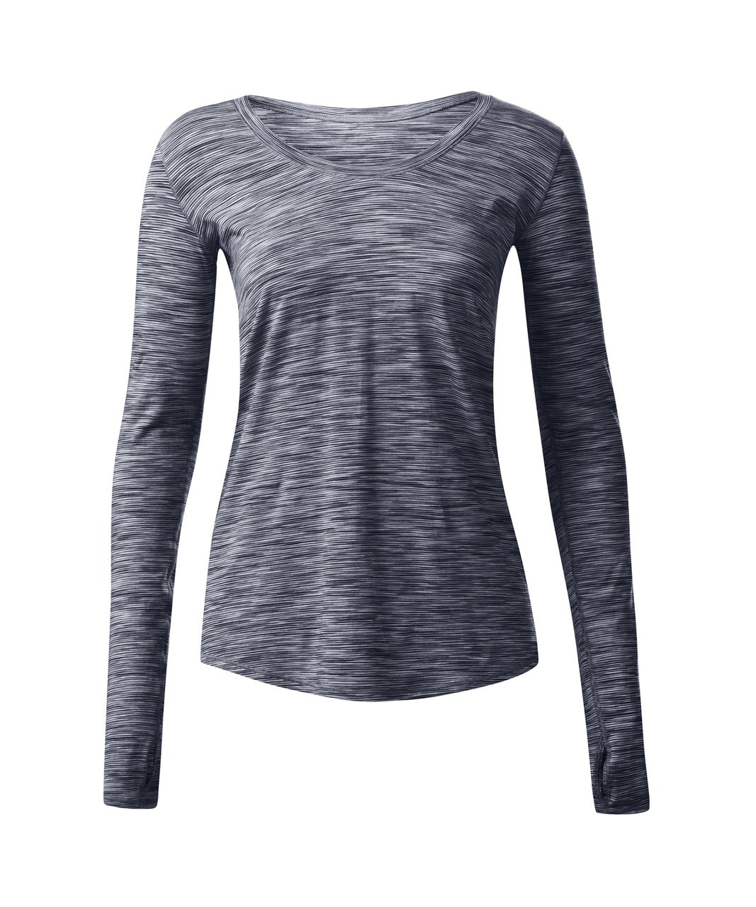 Lululemon Yogi Everyday Long Sleeve - 4 Color Space Dye White Black