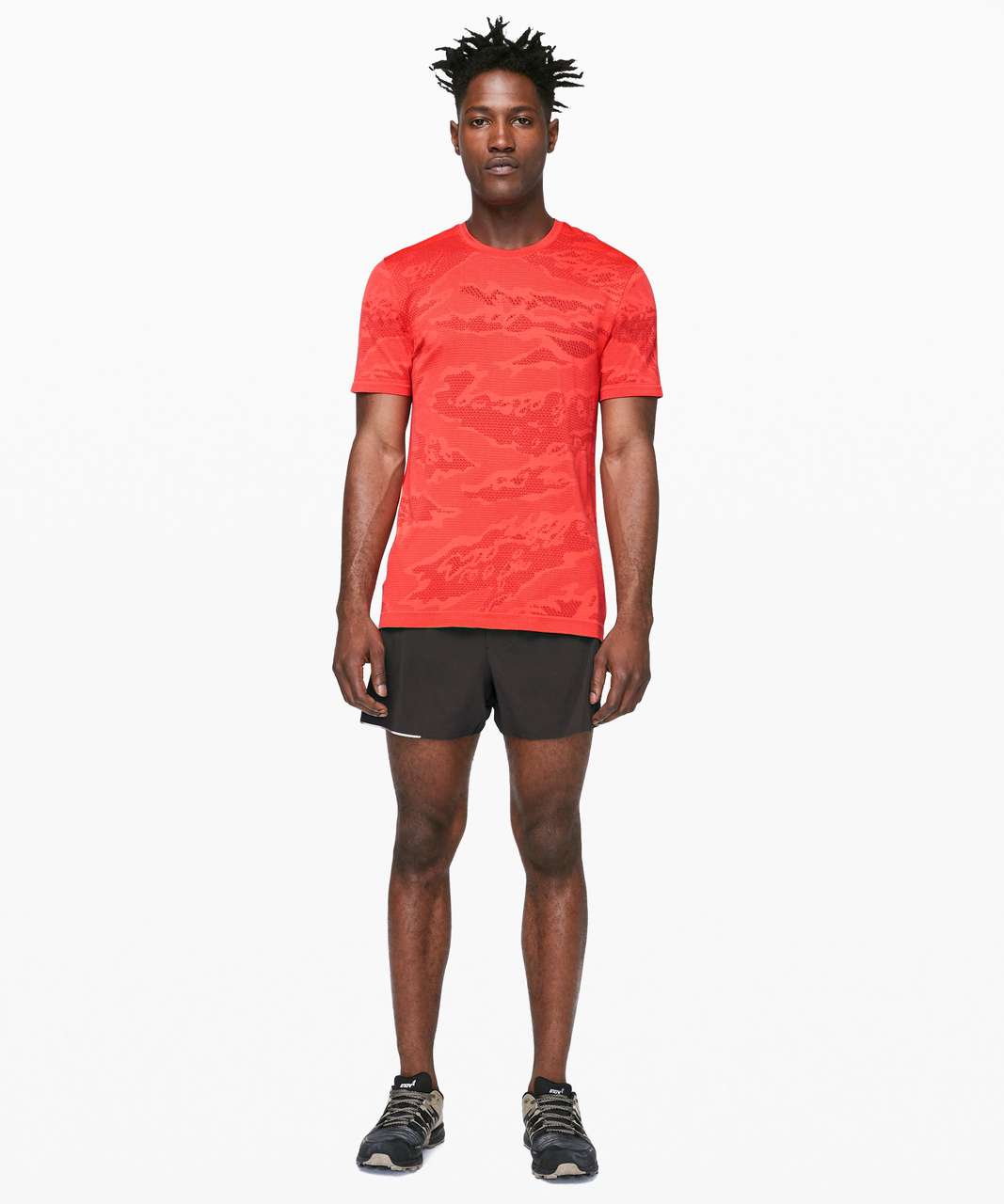 Lululemon Metal Vent Breathe Short Sleeve - Cayenne / Red Orange