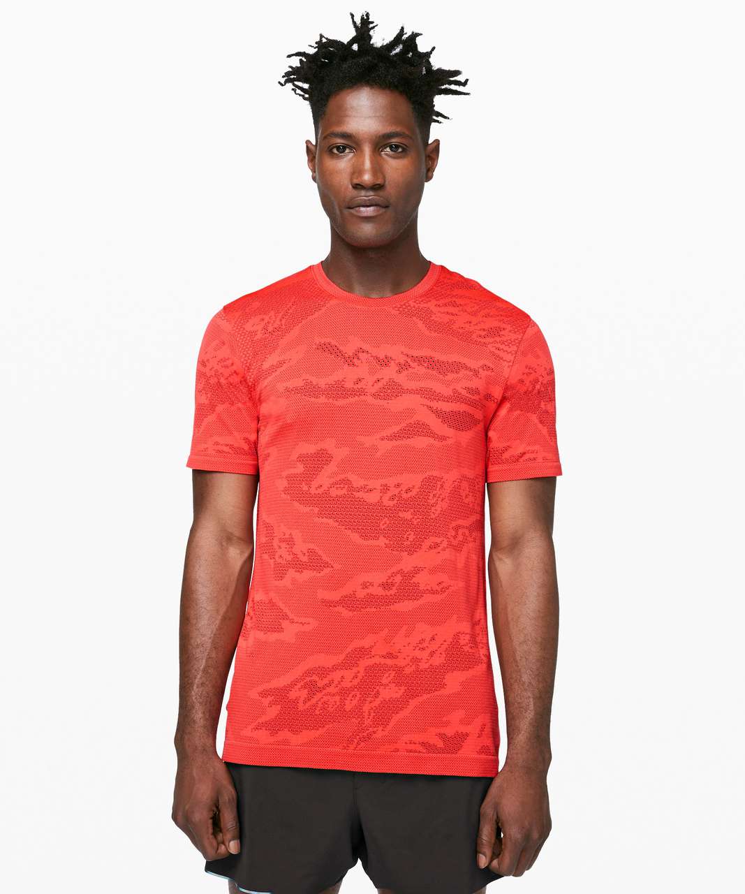 Lululemon Metal Vent Breathe Short Sleeve - Cayenne / Red Orange