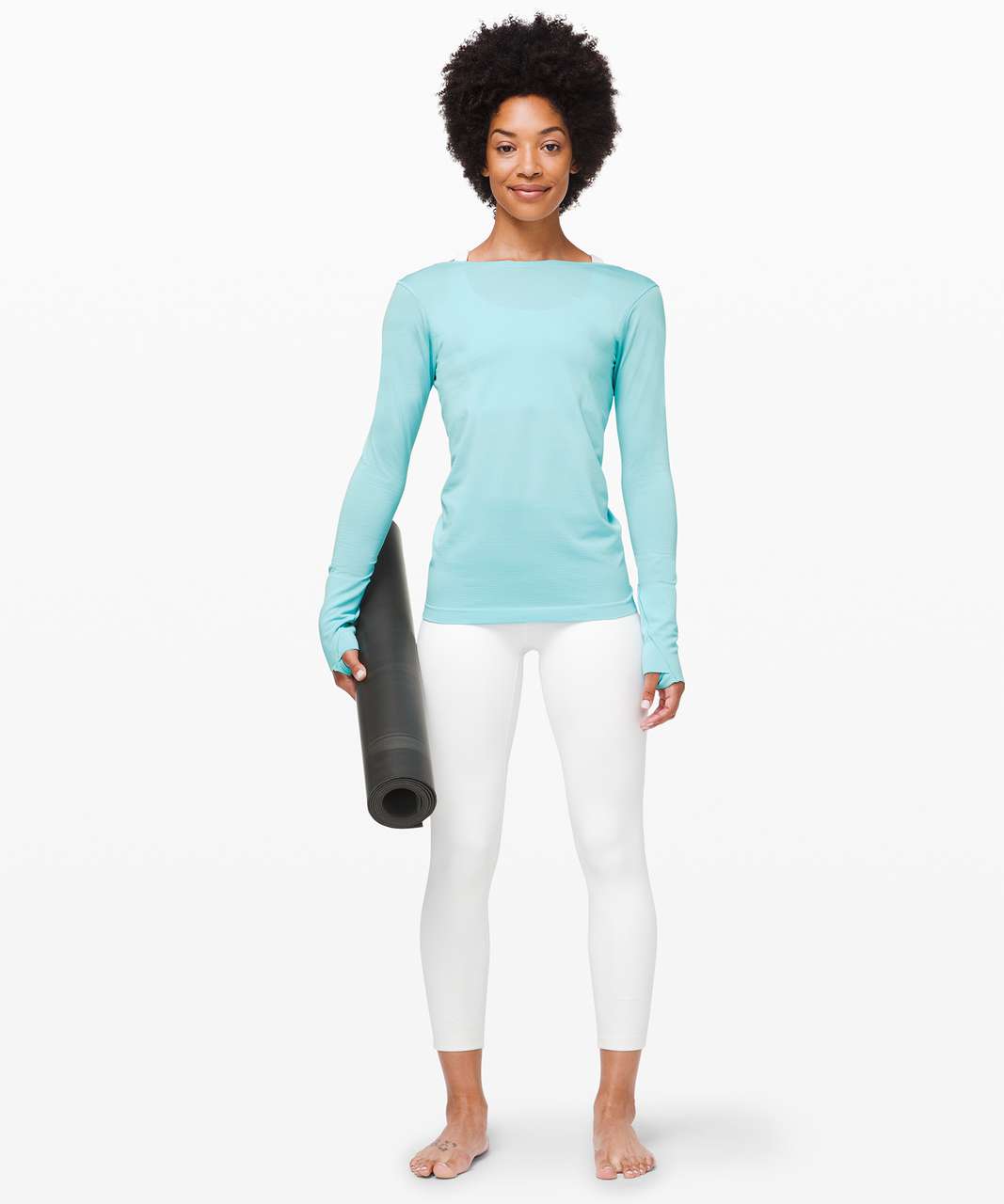 Lululemon Swiftly Speed Long Sleeve *Flow - Sea Frost / Sea Frost