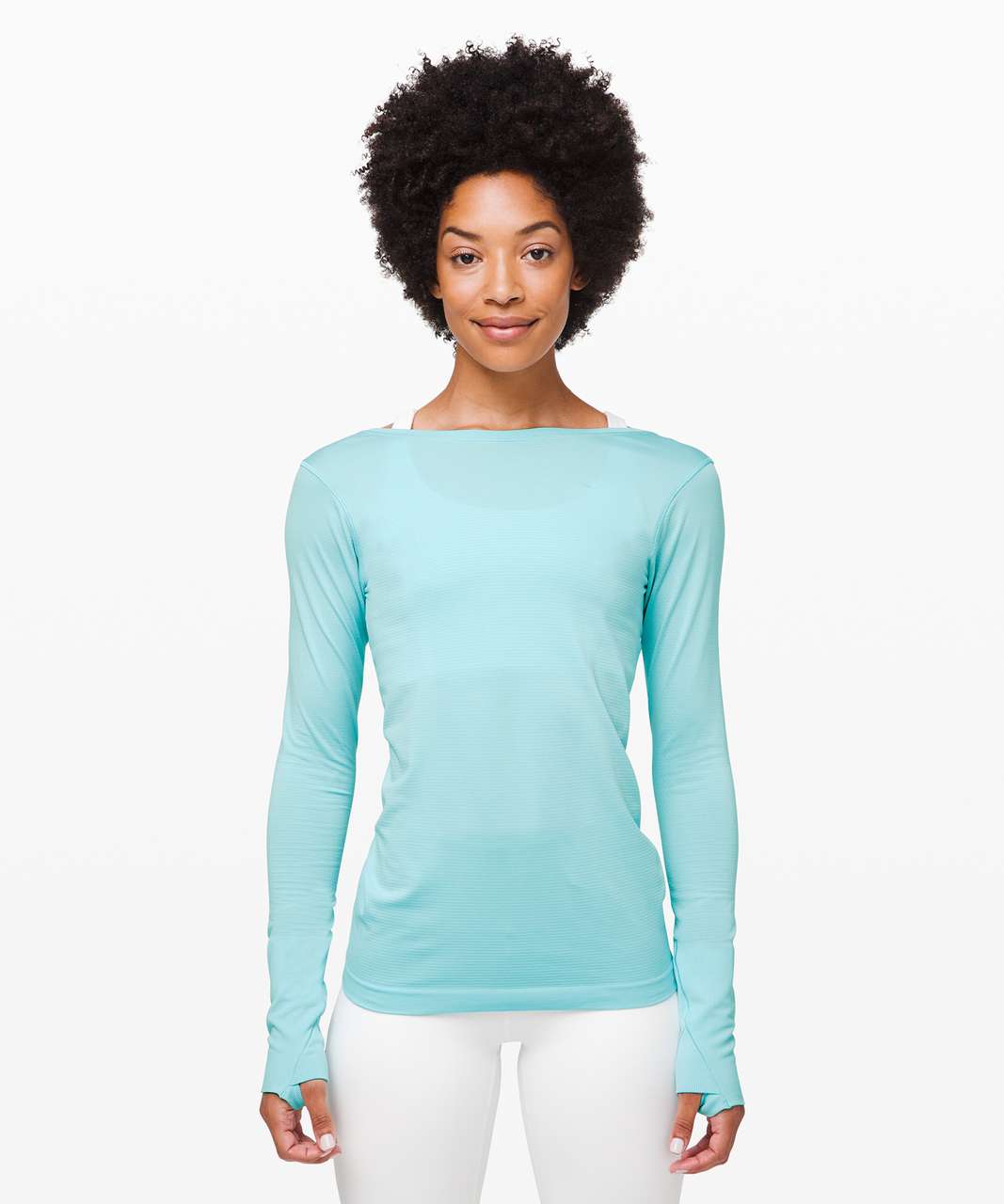 Lululemon Swiftly Speed Long Sleeve *Flow - Sea Frost / Sea Frost - lulu  fanatics