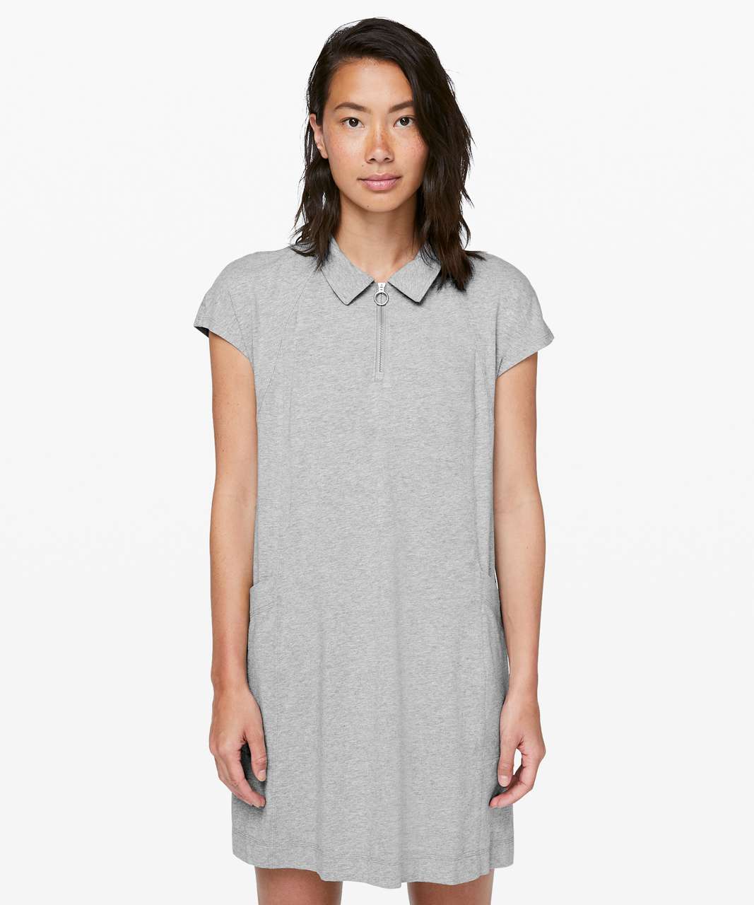 gray polo dress