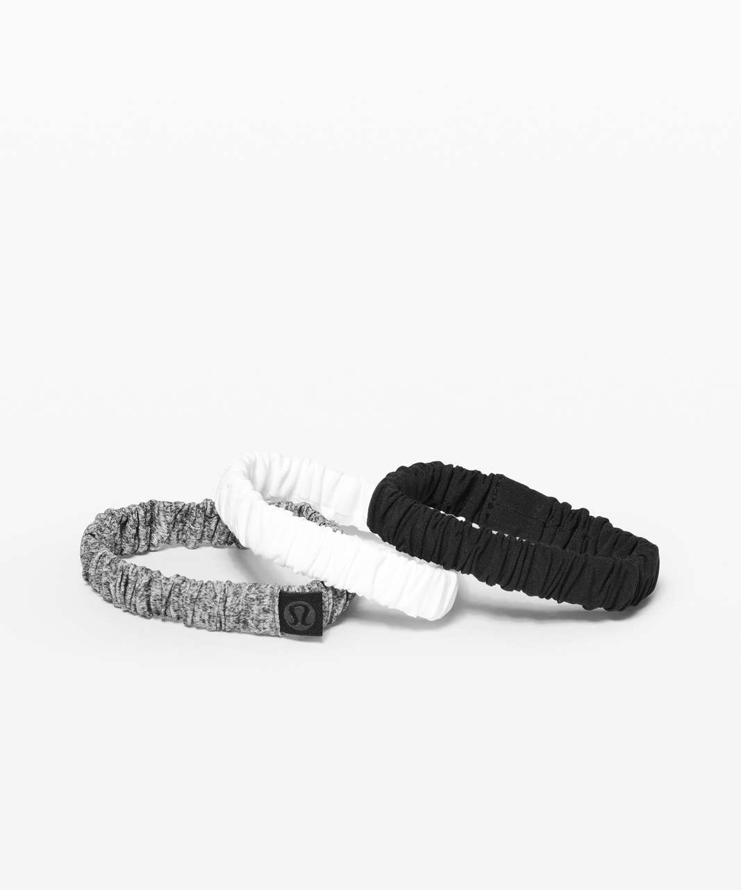 Lululemon Skinny Scrunchie *3 Pack - Heather Lux Multi Black / White / Black