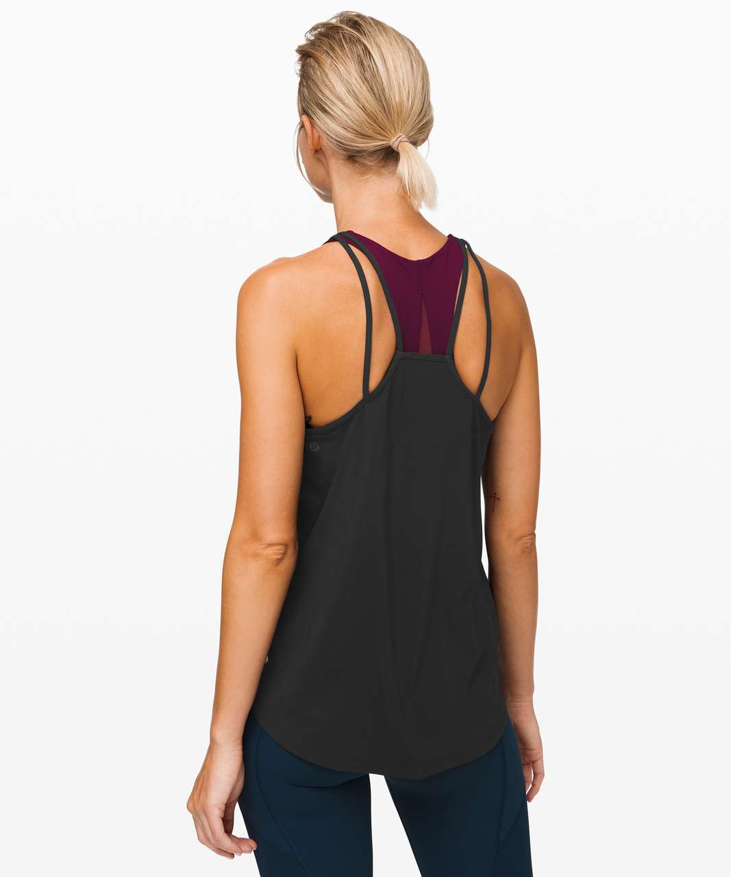 lululemon run off route tank