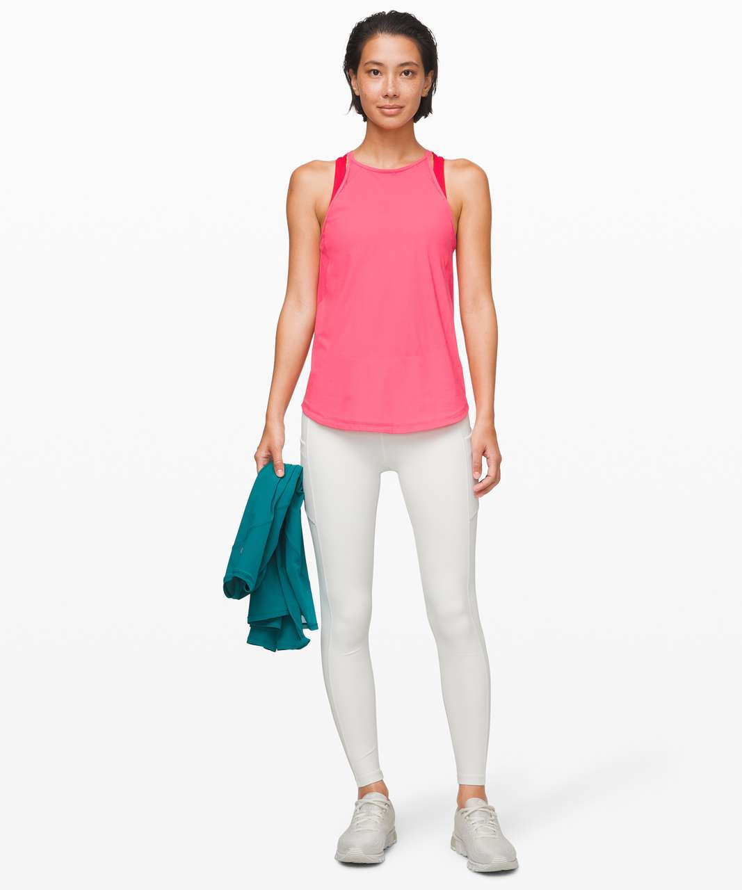 Lululemon Run Off-Route Tank - Heartthrob