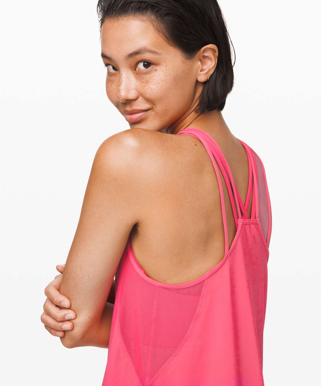 Lululemon Run Off-Route Tank - Heartthrob