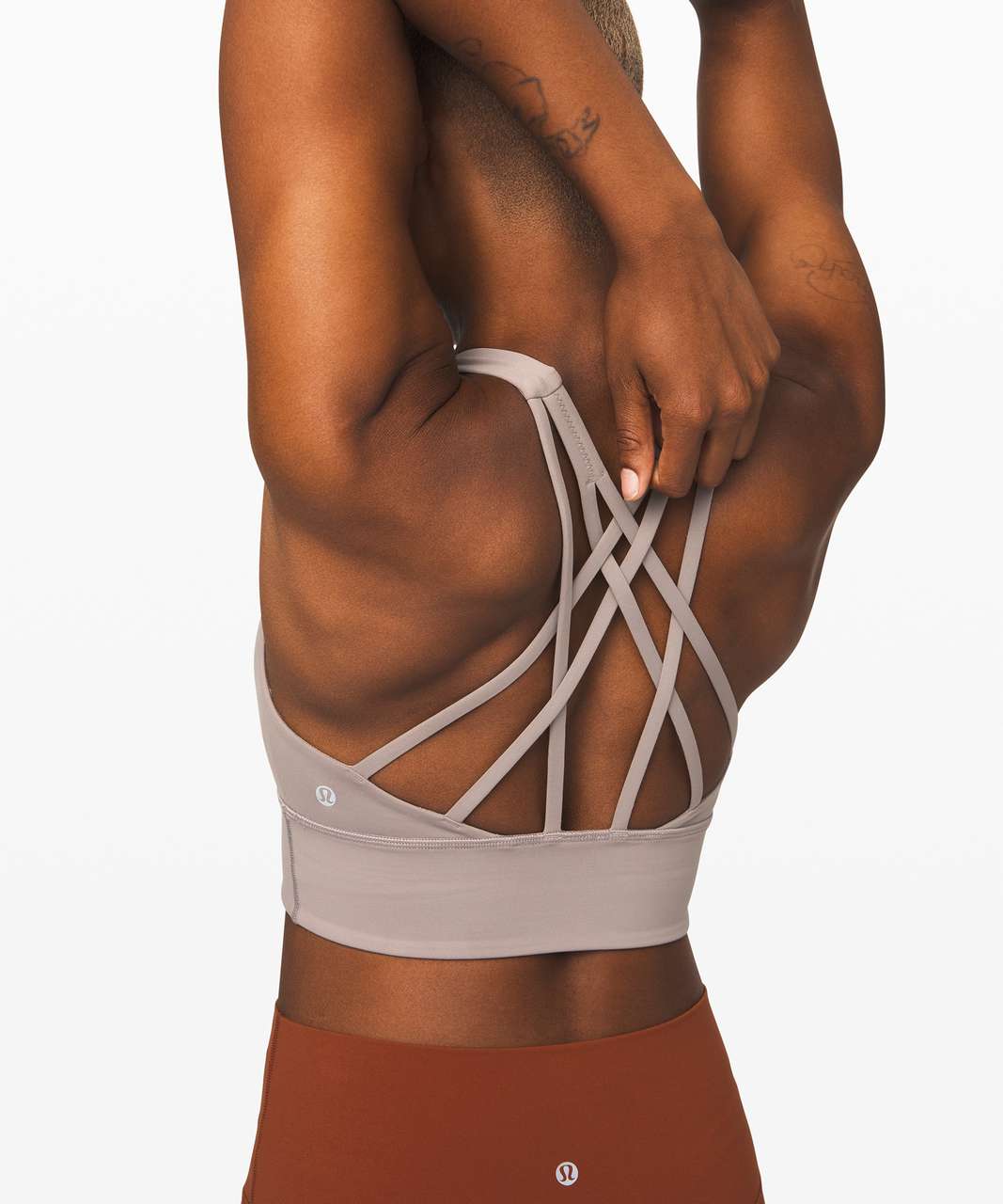 Lululemon Free To Be Serene Bra *Long Line - Dark Chrome - lulu fanatics