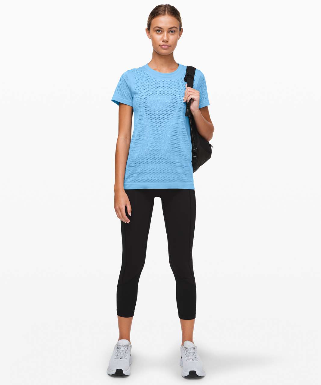 Lululemon Breeze By Short Sleeve *Squad - Aqua Smoke / Aqua Smoke ...