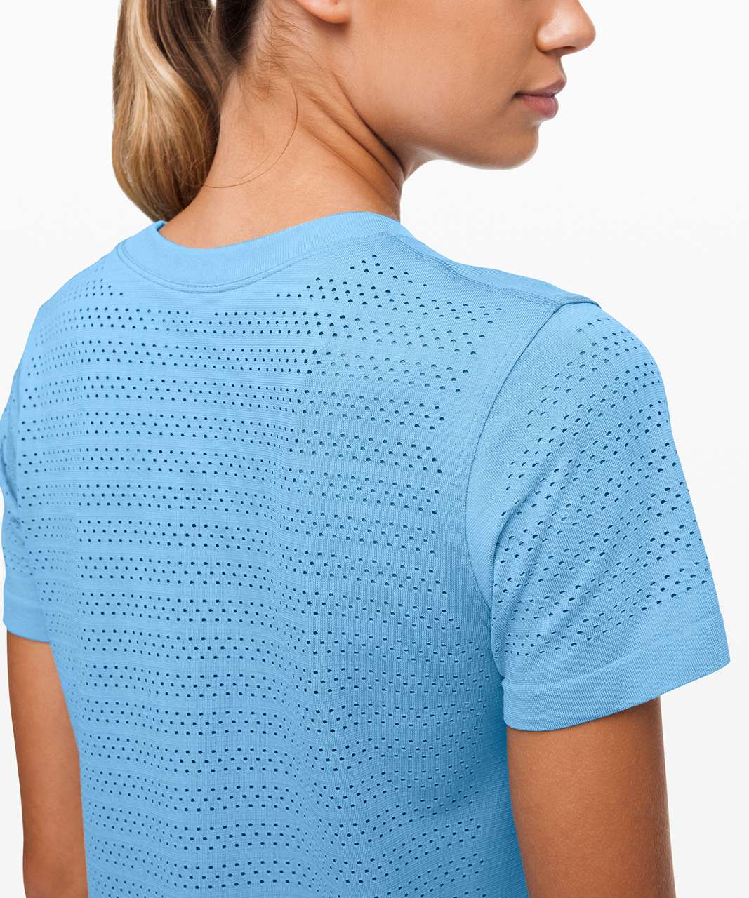 Lululemon Breeze By Short Sleeve *Squad - Aqua Smoke / Aqua Smoke